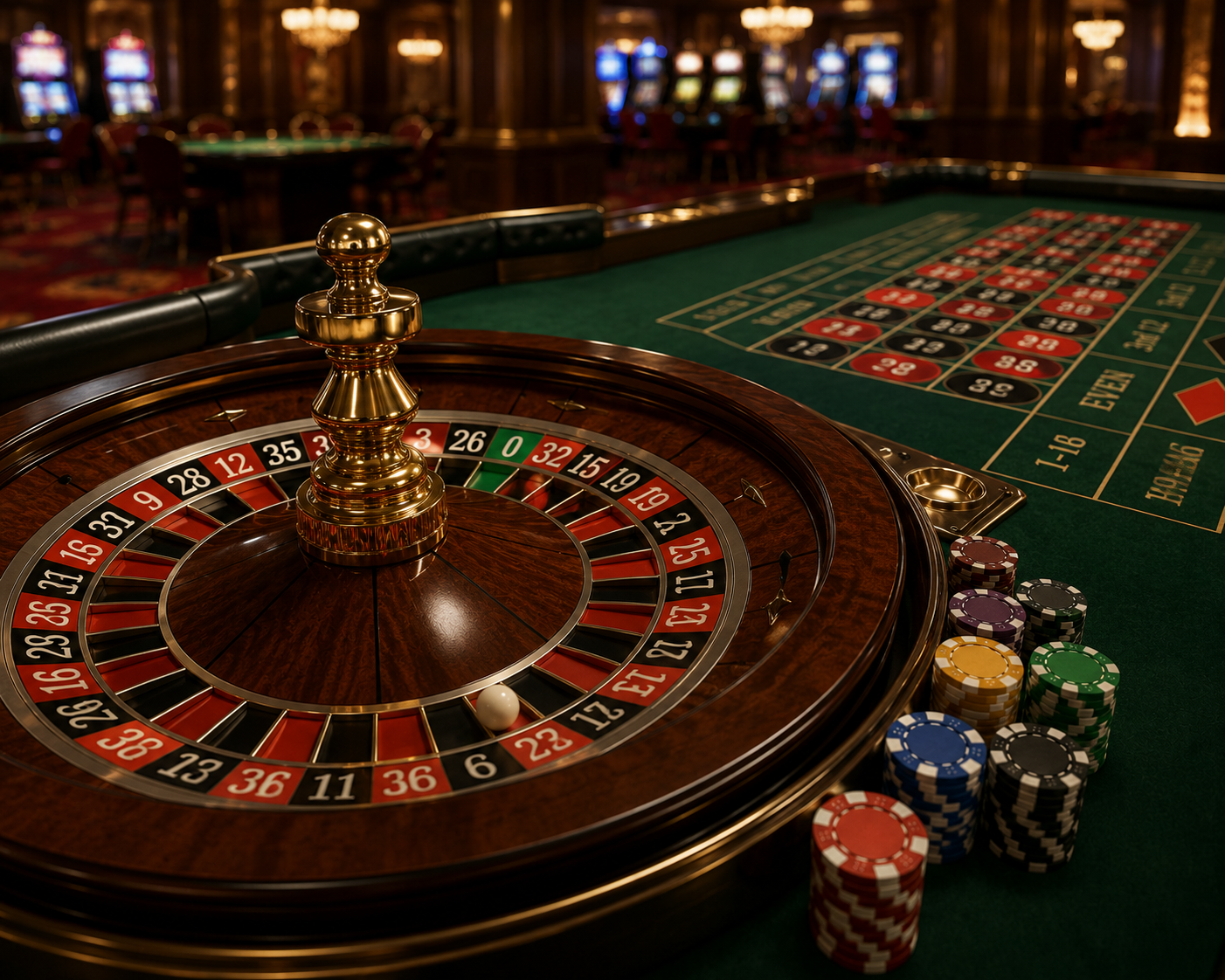 Premium roulette table — live casino experience